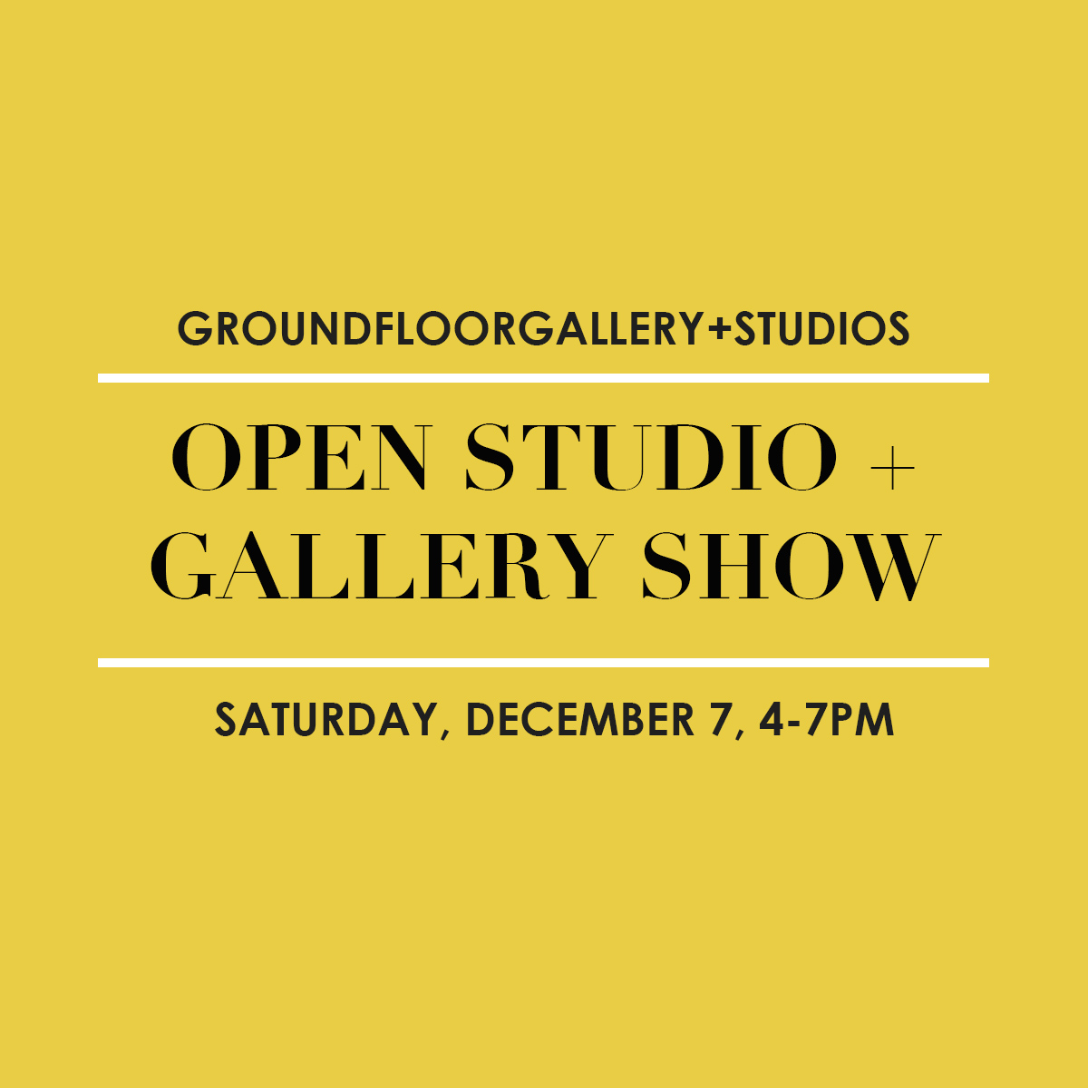 Ground Floor Gallery + Studios